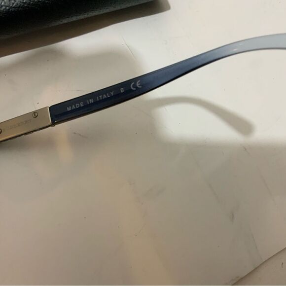 Burberry Blue Gray Clear Lucite Wayfarer Glasses Italy B2242 3599 53 17 140 - Picture 10 of 10